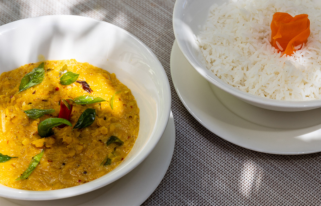 Daal Curry; another dish with a nice 'kick', available to guests of the Kamadhoo Inn, Maldives.